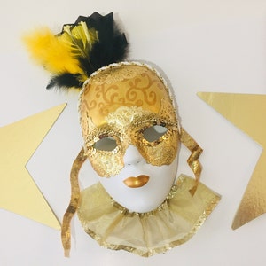 Mardi Gras Decorative Mask - Venetian Gold