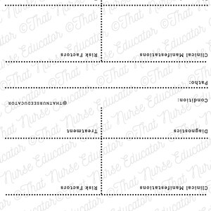 Pathophysiology Edition of That Nursing Worksheet for nursing students includes concept map, full page work sheet, and note card templates image 7