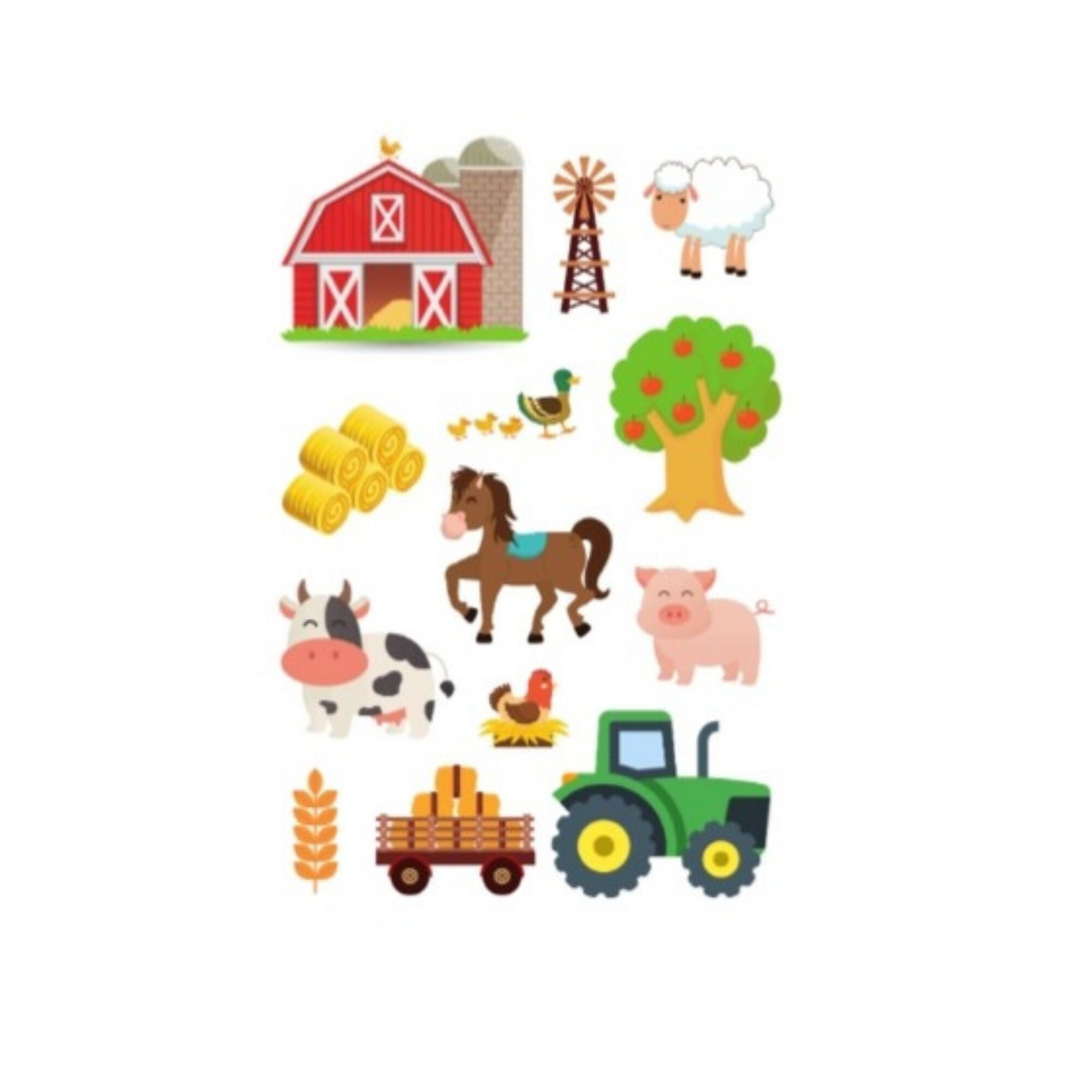 Farm Sticker Sheet Etsy