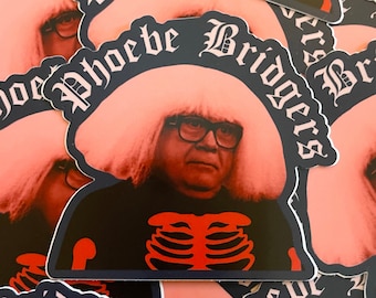 Phoebe Bridgers x Ongo Gablogian Sticker | 3 SIZES | 3 VARIATIONS | It's Always Sunny in Philadelphia | Danny Devito | Punisher | Decal