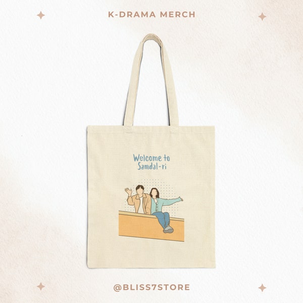 K-drama Welcome to Samdal-ri, Welcome to Samdal-ri Tote Bag, Kdrama Bag, Welcome to Samdal-ri inspired Bag, Kdrama Merch, Kdrama Gift