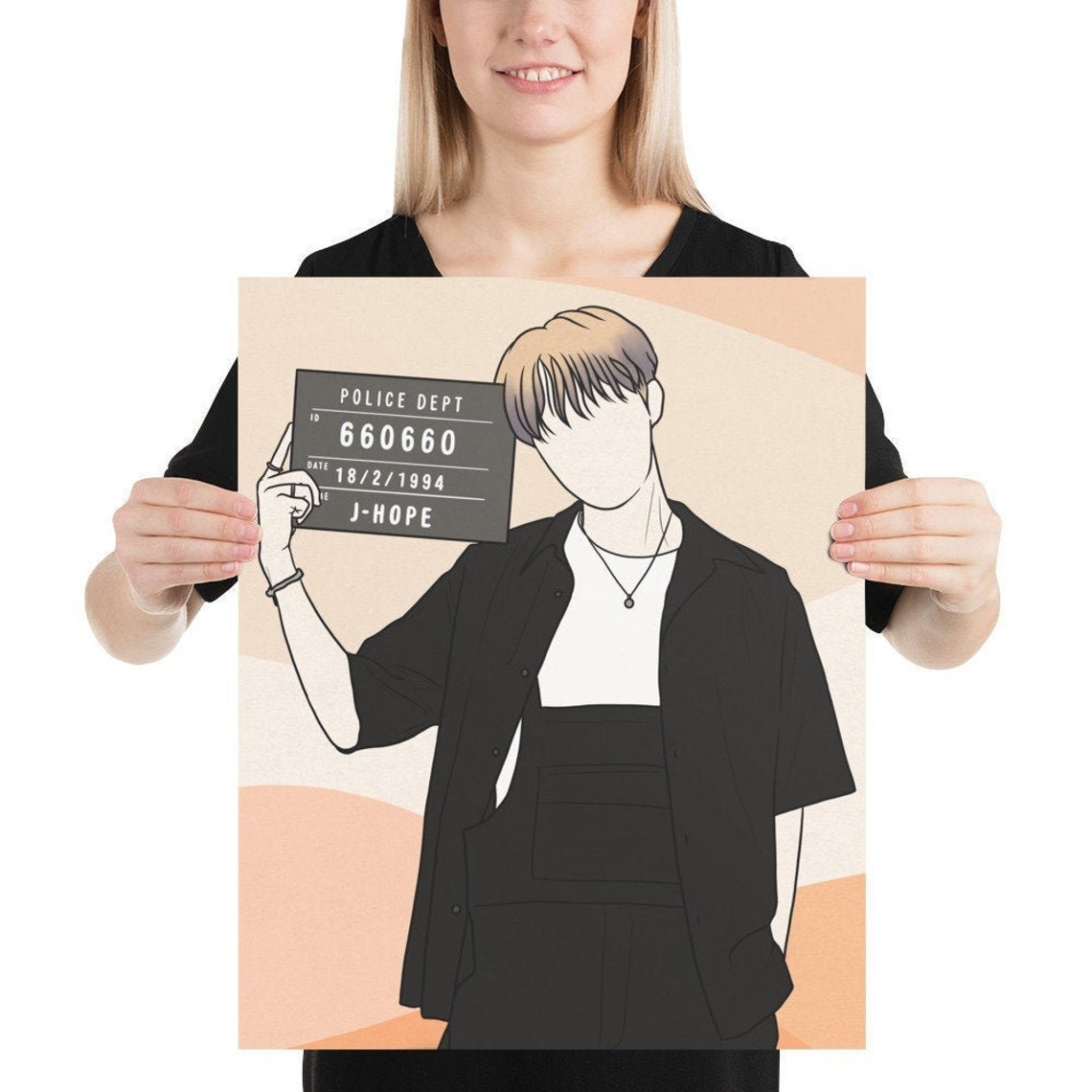 J-Hope MugShot Poster Bts Butter Kpop Butter BTS Wall Art | Etsy