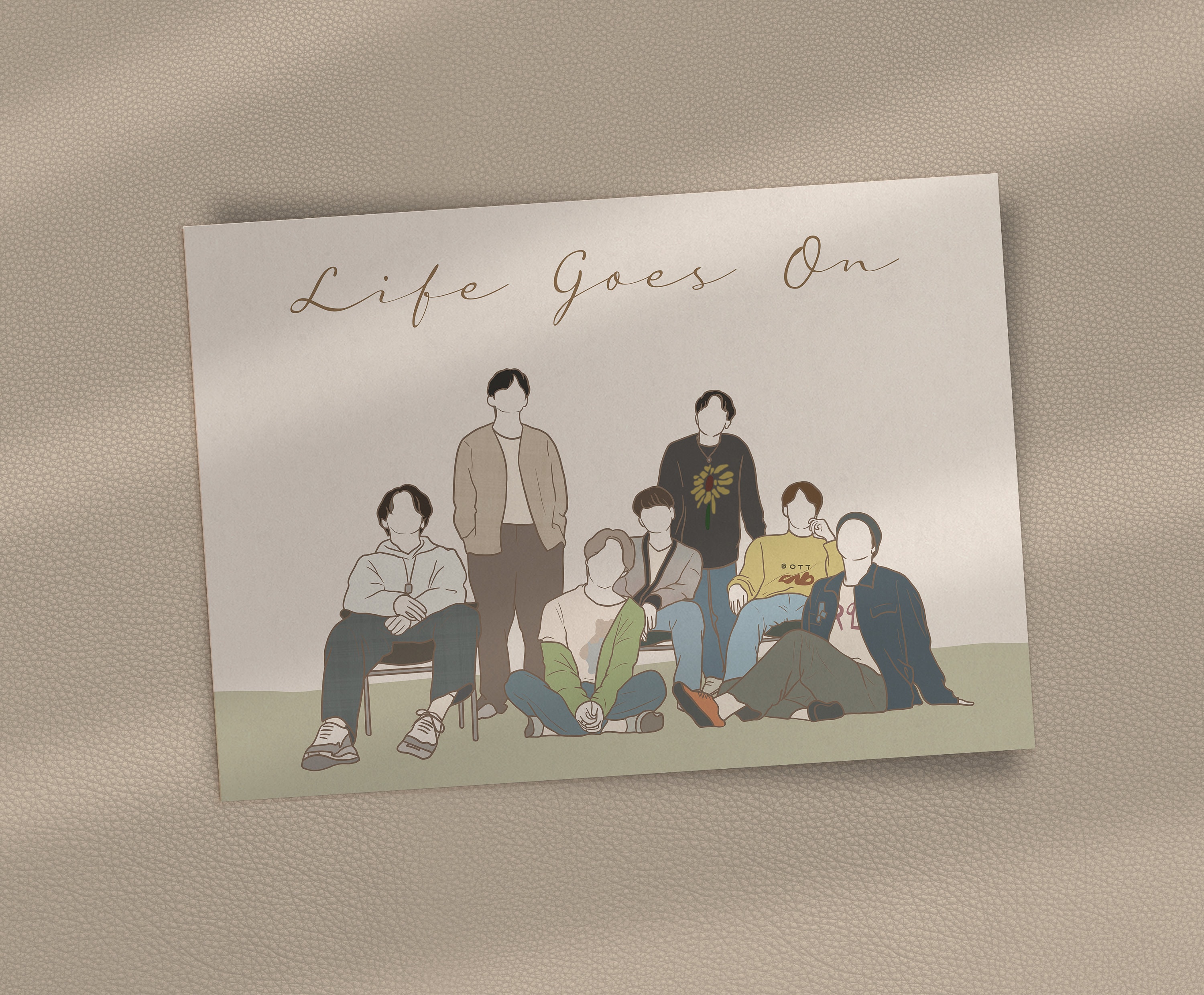 BTS Life Goes on Poster BTS Wall Art BTS Poster Bts Room - Etsy