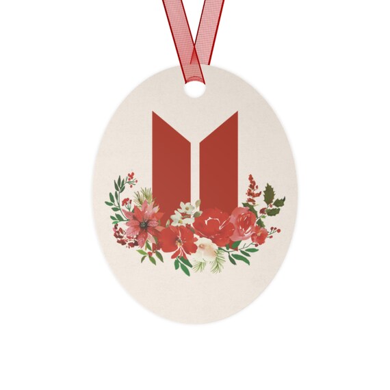 BTS Metal Ornaments Bts Logo Ornaments Bts Christmas Bts Etsy