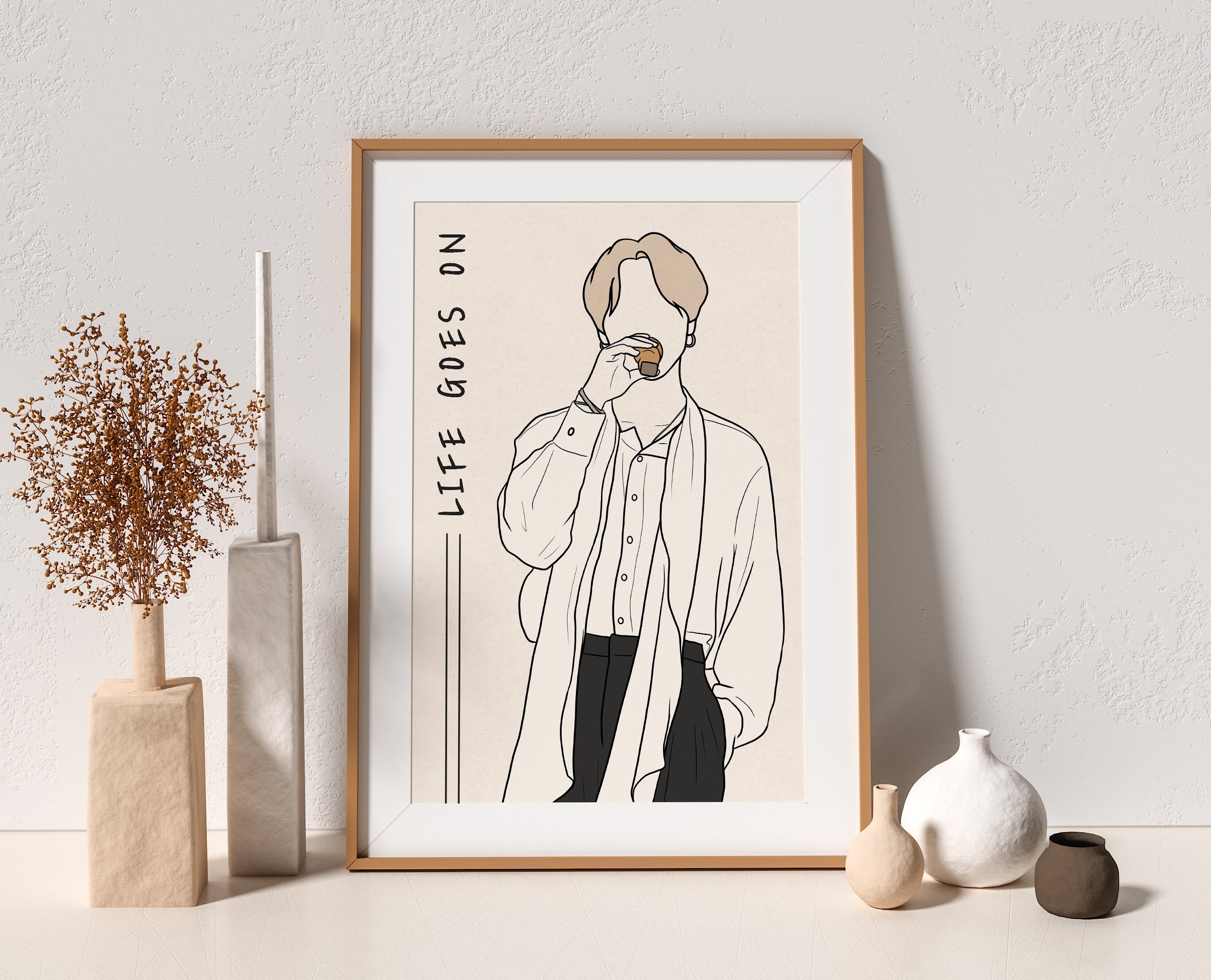 BTS Jimin Life Goes On Poster Jimin poster BTS Wall Art | Etsy