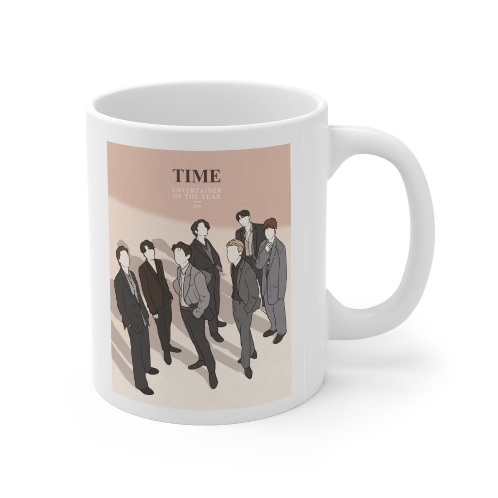 BTS TIME Mug BTS Time Magazine Bts Illustration Mug Bts | Etsy