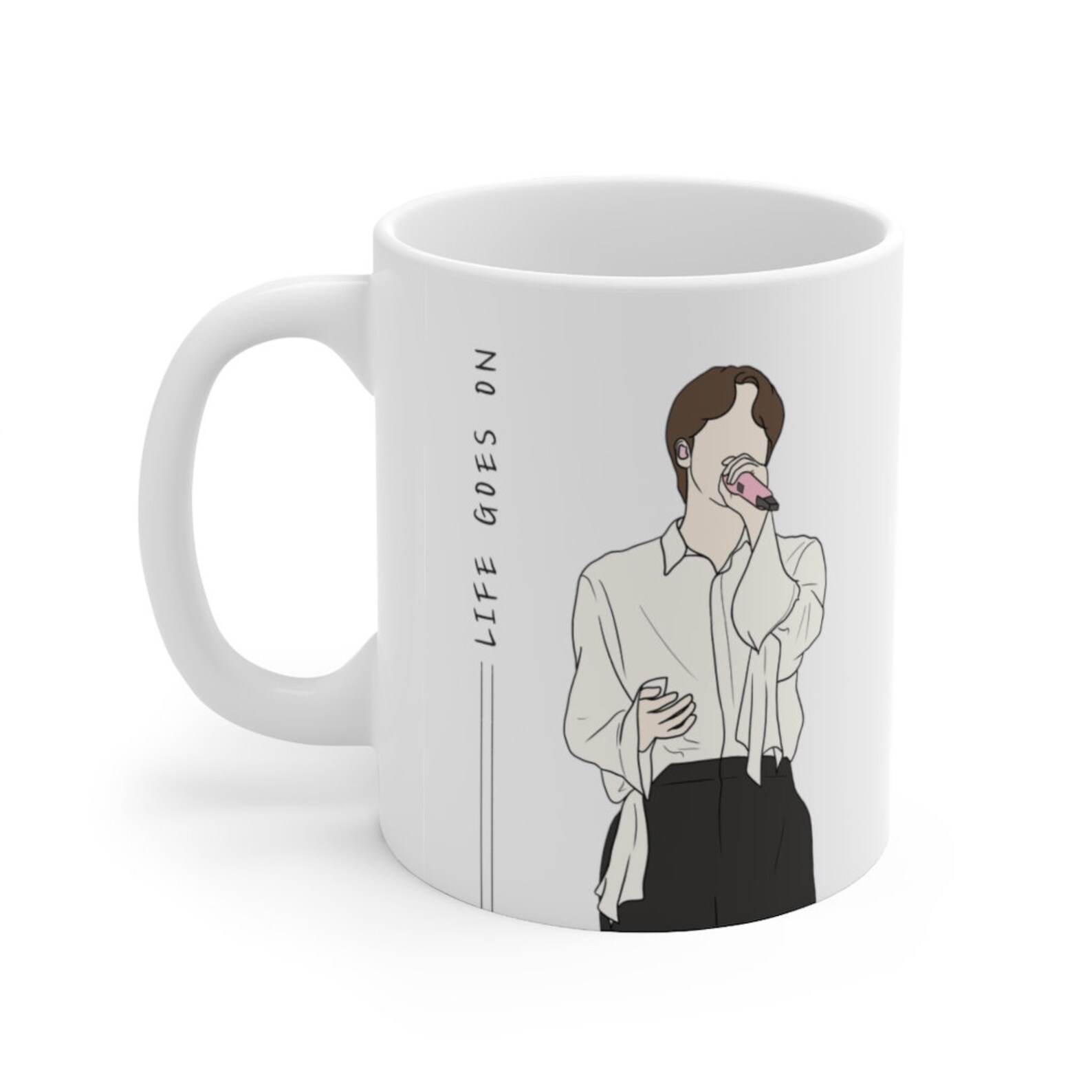 BTS Jin Mug Life Goes On Mug Jin Mug BTS Merch BTS Gift | Etsy
