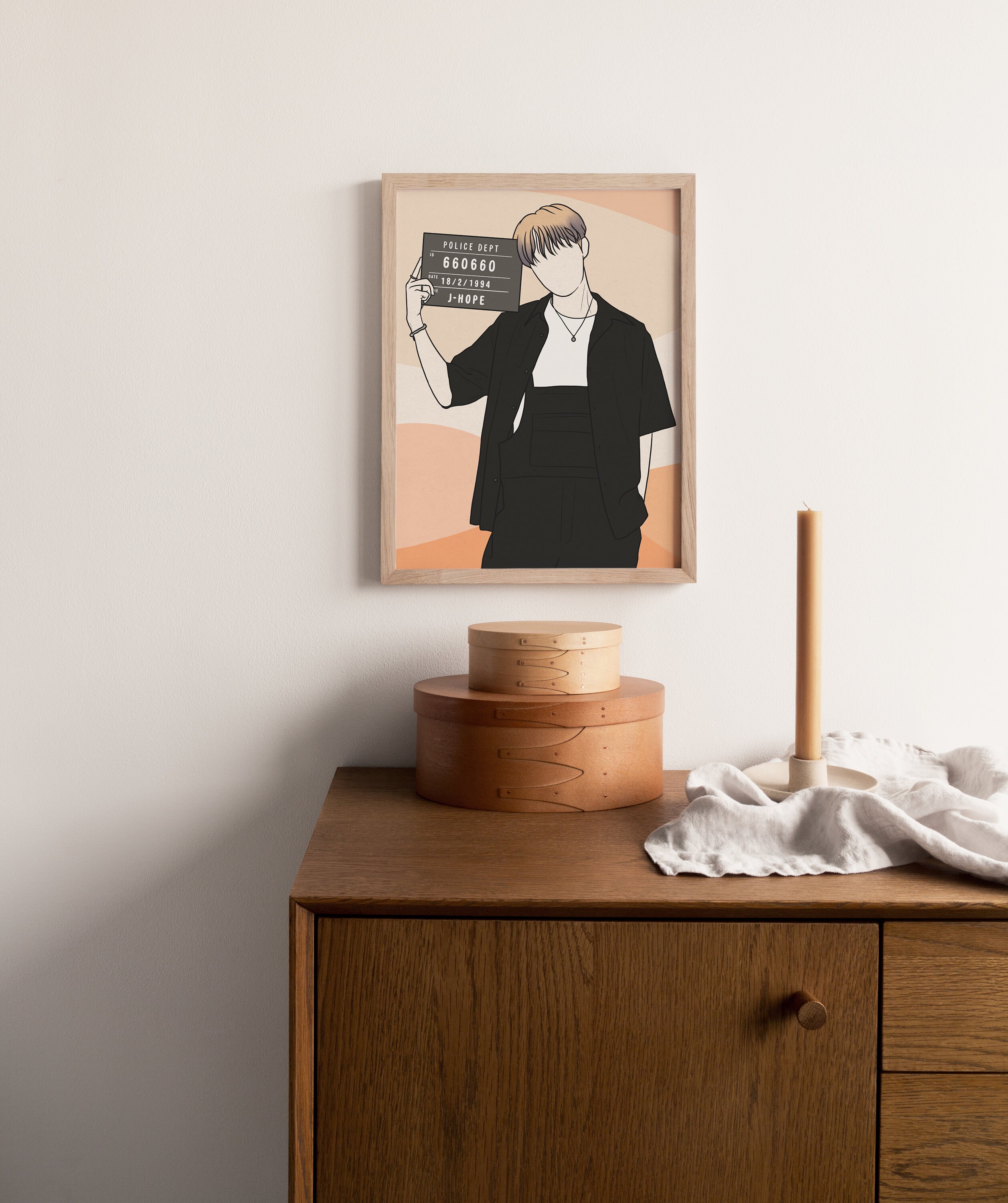 J-Hope MugShot Poster Bts Butter Kpop Butter BTS Wall Art | Etsy