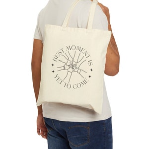 Good Omens Inspired Canvas Tote Bag, Grow Better Gomens Shopping Bag