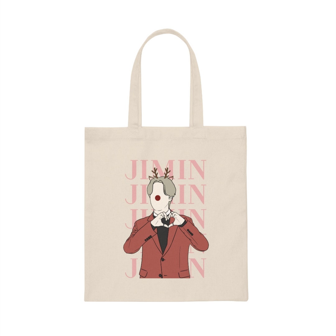 BTS Jimin Bag Jimin Christmas Bag Jimin Tote Bag Bts Tote - Etsy