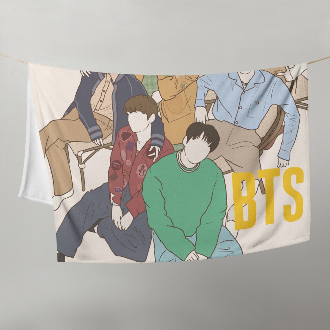 BTS Billboard Throw Blanket BTS Blanket Kpop Merch Kpop Etsy