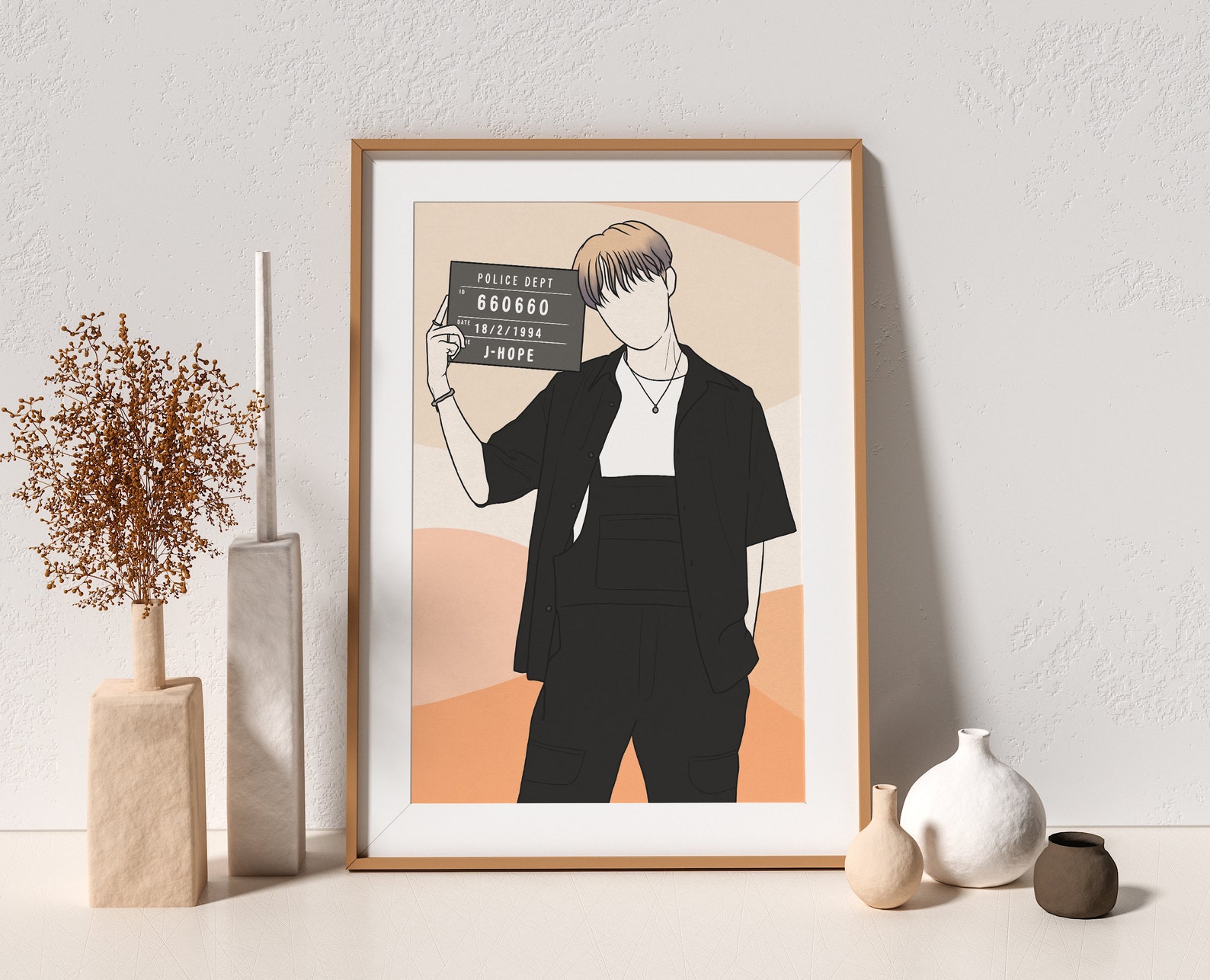 J-Hope MugShot Poster Bts Butter Kpop Butter BTS Wall Art | Etsy