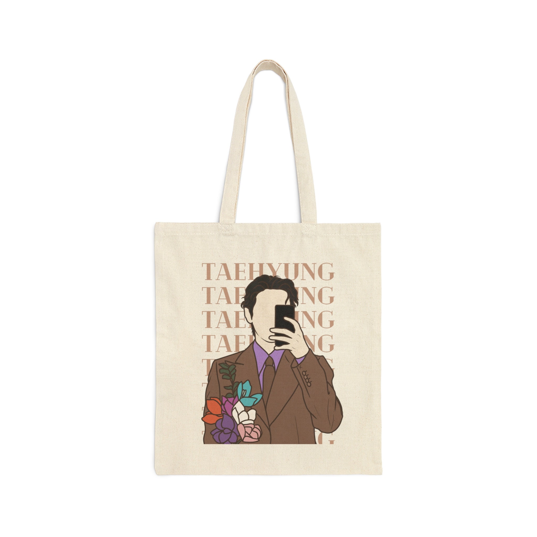 BTS V Bag BTS Taehyung BTS Inspired Canvas Tote Bag Kpop 