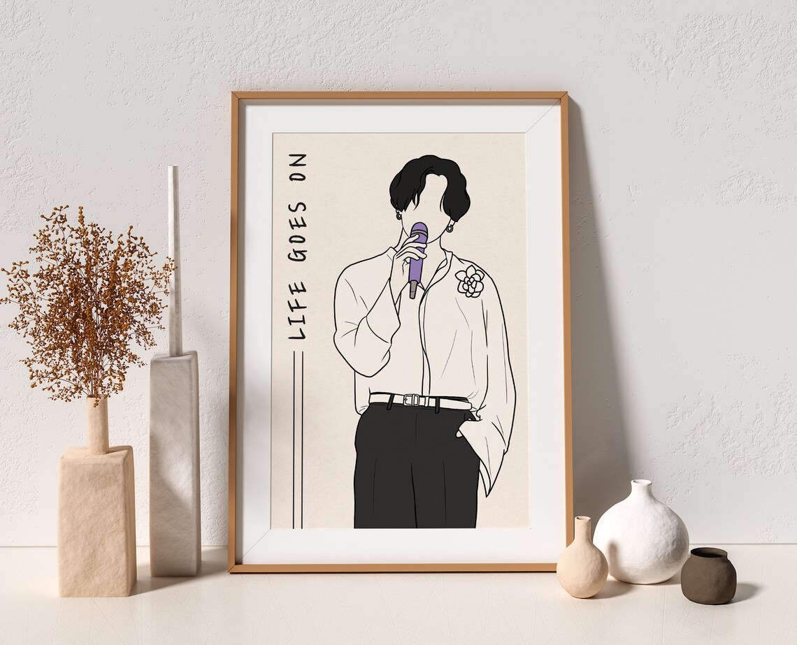 BTS Jungkook Life Goes on Poster Jungkook Poster BTS Wall - Etsy UK