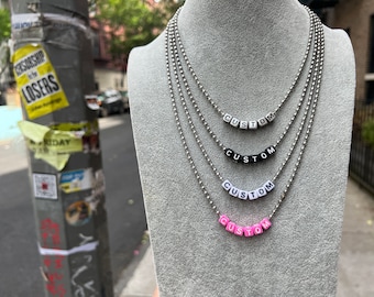 Custom Ball Chain Necklace (Say What You Want!)