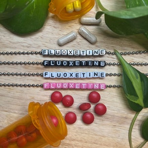 Fluoxetine Mental Health Necklace