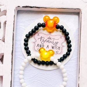 Inspired Mickey Halloween Bead Bracelet image 1