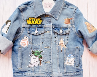 カスタムインスパイアスターウォーズデニムジャケット - Etsy 日本