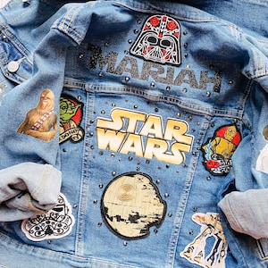 Custom Inspired Star Wars Denim Jacket