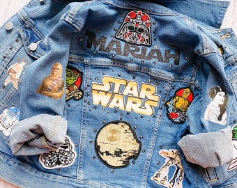 Custom Inspired Star Wars Denim Jacket