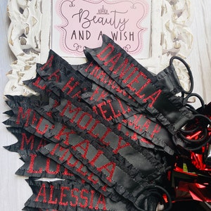 Cheer Pom Pom Name Tags Tassels
