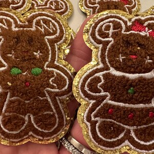 Gingerbread Mickey & Minnie Patches