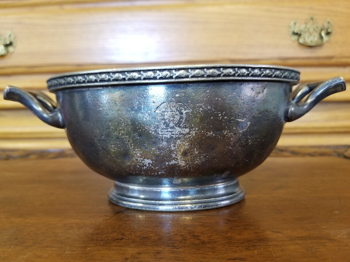 Albert Pick & Co. Nickel Silver Sugar Bowl from The Etsy.de