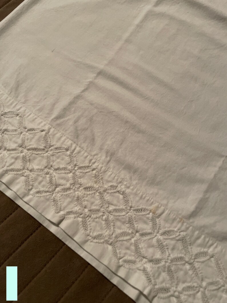 Vintage Embroidered Pillowcases Etsy