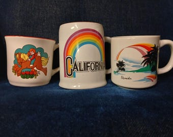 Vintage koffiemokken uit de jaren 70