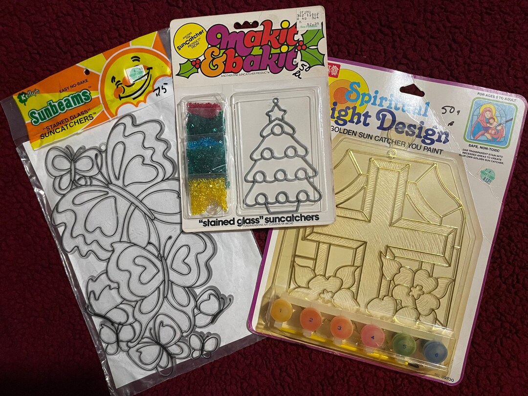 Vintage Suncatcher Kits Etsy