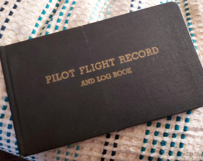 Vintage Pilot Flight Record and Log Book. - Etsy