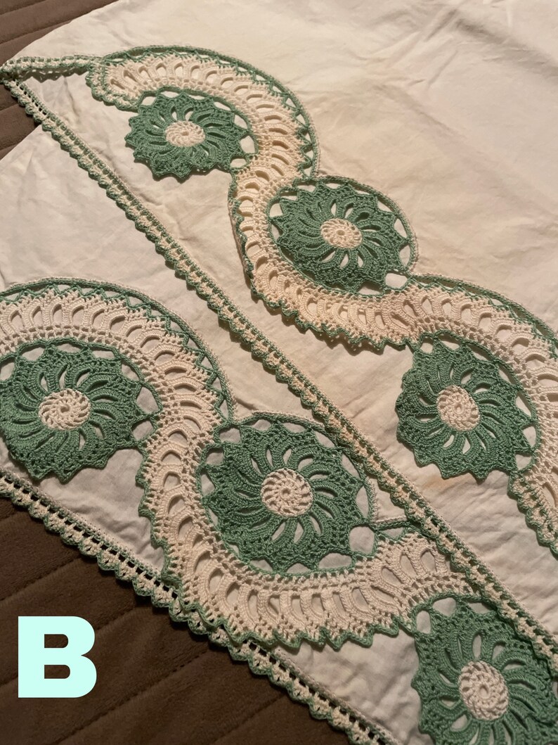 Vintage Embroidered Pillowcases Etsy