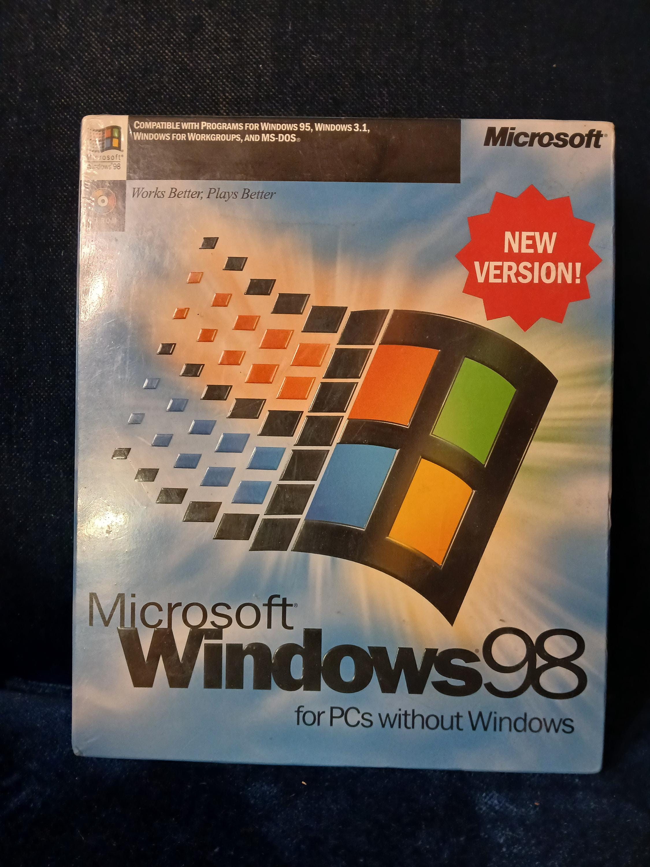 Windows 98 Still Sealed in Box - Etsy