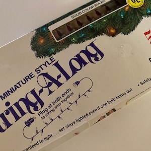 Vintage String-A-Long Christmas lights.