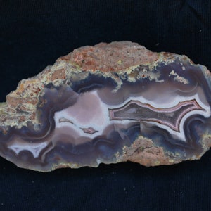 Excellent Polished Laguna Agate Arco Iris Claim Mexico.  9.5cm x 4cm.