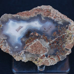 Showy Laguna Agate Arco Iris Mine Display Specimen.  8cm x 6cm.