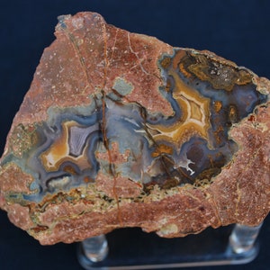 Very Unique and Unusual Laguna Agate Arco Iris Mine.  8cm x 6.5