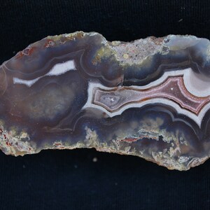 Excellent Polished Laguna Agate Arco Iris Mine Mexico.  8cm x 3.8cm.