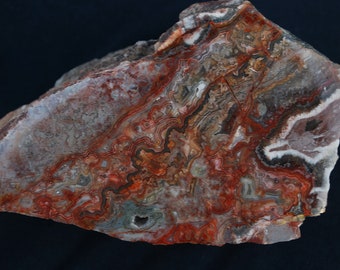 Laguna Lace Agate Polished Display Specimen.  12cm x 8cm.