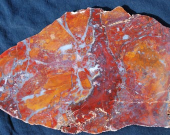 San Carlos Agate Slab Polished Display Specimen.  23cm x 15cm x 10mm.