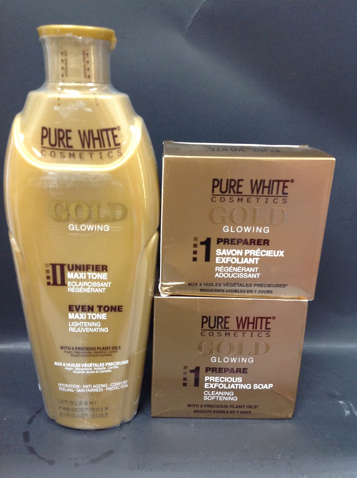 Pure white gold glowing lotion 400ml serum tube cream & Etsy