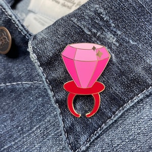 Ring Pop Candy Gold Emaille Pin / / lolly, schattig, reversspeld, cadeau, zoet, valentijn