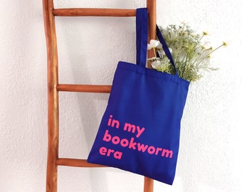 In My Bookworm Era Tote Bag // bookish tote, book haul