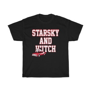 Starsky and Hutch Logo Comedy TV Show Men&#39;s Black Navy T-Shirt Size S to 5XL
