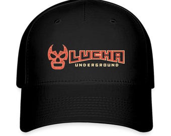 Lucha Libre Underground Logo Legend Symbol Men's Black Baseball Cap Hat Adult Size