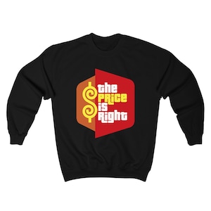 The Price is Right TV Show Men's Navy Grey Black Sweatshirt Size S to 3XL