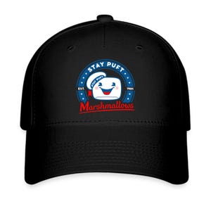 Stay Puft Marshmallow Man Est. 1984 Symbol Men's Black Baseball Cap Hat Adult Size