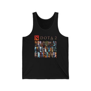 Dota 2 Heroe Logo Men's Black Navy Tank Top Size XS to 2XL