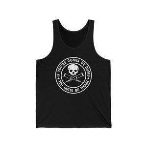 Jackass Logo Men&#39;s Black Navy Tank Top Size XS to 2XL