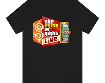 The Price is Right Live TV Show Logo Men's Navy Gray Black T-Shirt Size S to 5XL